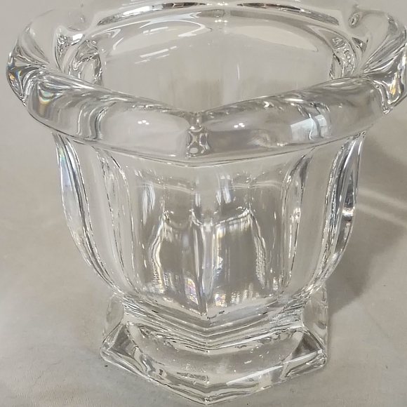 Vintage Baccarat Clear Crystal Lidded Jam Jar Made In France - Picture 2 of 6